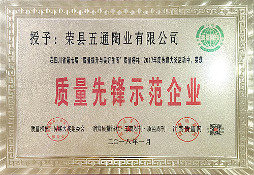 質(zhì)量先鋒示范企業(yè)